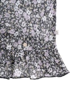 detailfoto van de zusss rok met ruffles bloemenprint