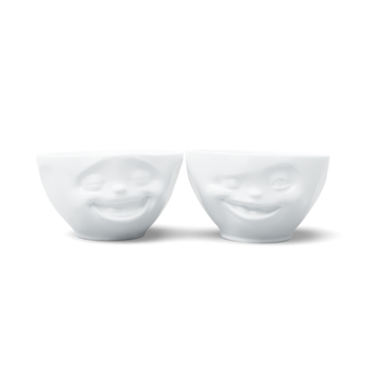 de set van 2 bowls 200 ml laughing en winking van het merk Tassen 58 products
