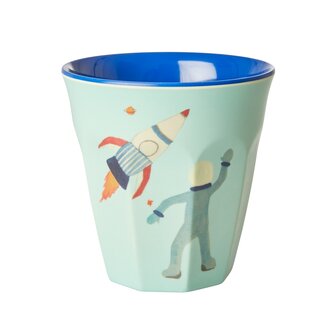 de medium melamine beker space van Rice