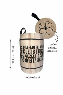 Kletspot tonnetje geluk