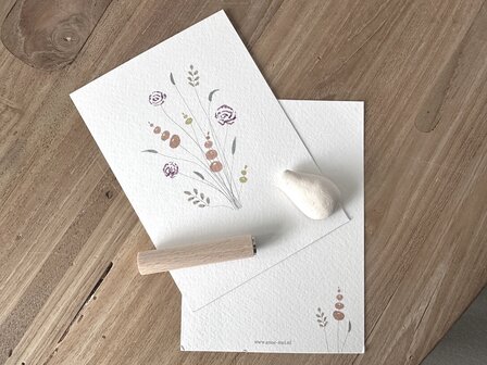high5wood kaartpin boeketje