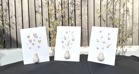 alle 3 de kaartpin boeketjes