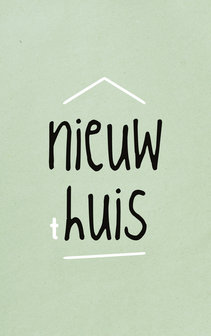 Zinvol ansichtkaart Nieuw t huis