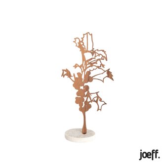 De walnoothouten levensbloemen van Joeff