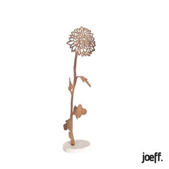 De walnoothouten levensbloemen van Joeff