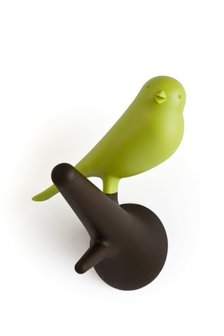 Qualy kapstokhaken set van 2 bruin/groen