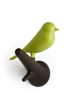 Qualy kapstokhaken set van 2 bruin/groen