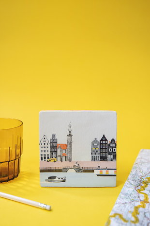 sfeerfoto van de storytiles struinen door Amsterdam