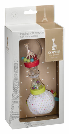 Sophie de giraf zachte maracas rammelaar in geschenkverpakking