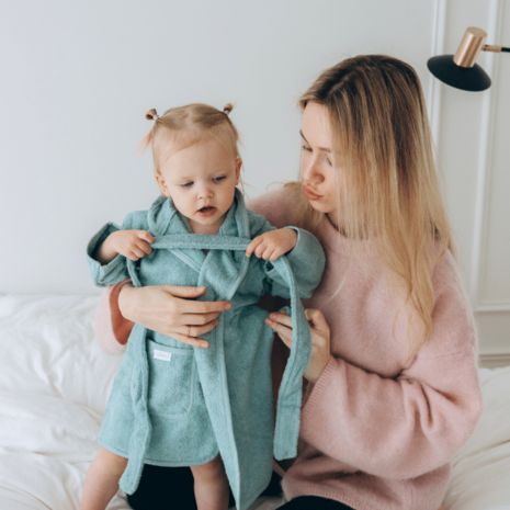 Funnies badjasje stone green