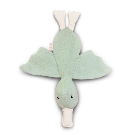 Funnies tutdoek eend stone green