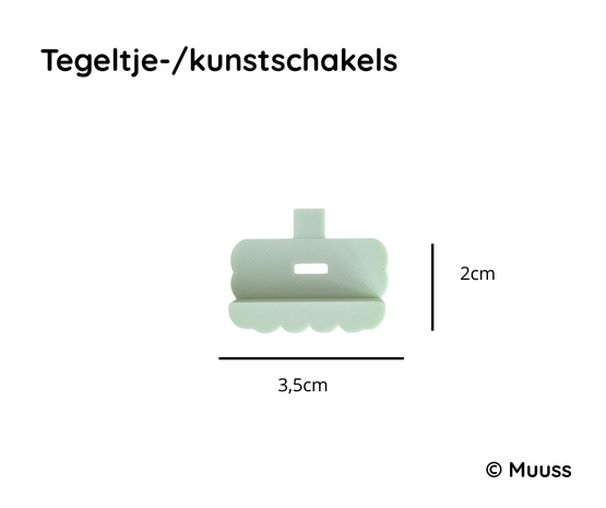 Muuss tegel/kunsthouderschakel van Joeff
