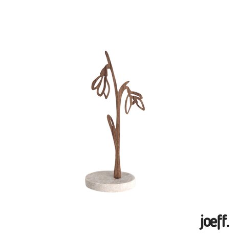 De walnoothouten levensbloemen van Joeff