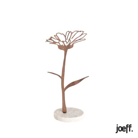 De walnoothouten levensbloemen van Joeff