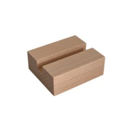 Houten standaard voor tegeltje