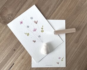 High5wood kaartpin veldboeketje